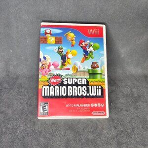 New Super Mario Bros. Wii Nintendo Wii, 2009 Preowned B2-37